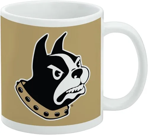 Vista 470 de Taza de cerámica con el logotipo principal de la Universidad Rider, taza de regalo novedosa para café, té y bebidas calientes, 11oz, blanca