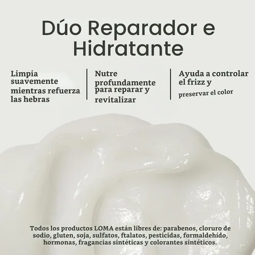 Vista 5 de Loma Hair Care - Champú y Acondicionador Nutritivo Duo