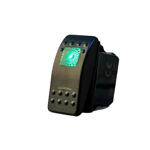 Vista 8 de Amarine Made Interruptor basculante impermeable de 12V 20 amperios On-Off-On de 2 posiciones para barco marino DPDT de 7 pines con 2 lámparas LED