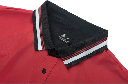 Vista 4 de GEEK LIGHTING Polo para hombre de manga corta con cuello casual de golf