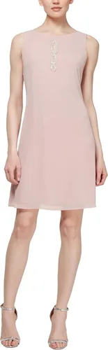 Vista 3 de S.L. Fashions Women's Two Piece Knee Length Capelet Jacket Dress Keyhole Neckline
