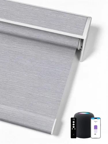 Vista 16 de SmartWings Persianas Enrollables Inteligentes Motorizadas con Filtro de Luz, Persianas Eléctricas con Control Remoto para Ventanas Compatibles