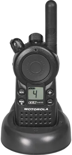 Vista 3 de Motorola Radio de dos vías 5 millas profesional 4 canales UHF , Negro