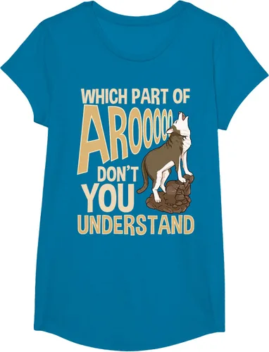 Vista 43 de What Part Of Aroooo Don't You Understand Husky - Camiseta para perro, Negro, S