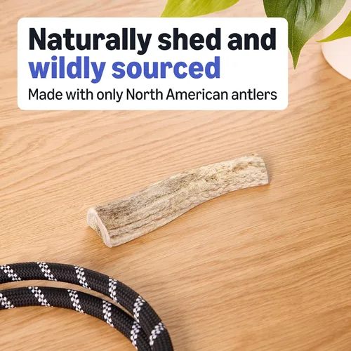 Vista 3 de Marca Amazon – Cuerno de alce dividido Wag, desprendimiento natural, pequeño (mejor para perros de menos de 15 libras)