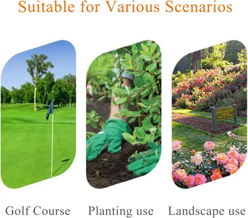 Vista 6 de Trampa de arena de golf con mango de aluminio, rastrillo reversible en forma de S, fácil de usar, suministros ligeros para campos de golf