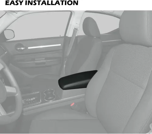 Vista 4 de CROSSDESIGN Cargador de cuero sintético para reposabrazos de consola central compatible con Dodge Charger 2008-2010