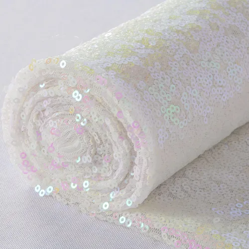 Vista 30 de ShinyBeauty 1 Yarda de Tela Negra por Yarda, Tela de Lentejuelas para Coser, Tela con Purpurina, Material de Lentejuelas por Yarda, Confección