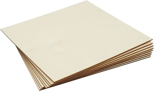 Vista 9 de Bright Creations Tableros finos de madera contrachapada, paneles de madera para pintar y grabar, tableros de madera de abedul sin terminar
