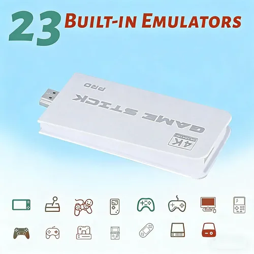 Vista 6 de Retro Wireless Gaming Console 2025 New Edition Built-in 128GB storage Features 23 emulators supporting 20,000+ games Includes dual 2.4GHz wireless