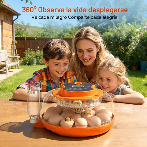 Vista 2 de 18 incubadoras de huevos para incubar huevos, incubadora automática de giro de huevos y control de humedad para eclosionar pollo, pato, codorniz
