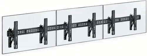 Vista 11 de J-Tech Digital Kit de montaje en pared para TV de 1 x 2, se adapta a 2 pantallas de 37 a 65 pulgadas con brazos ajustables de inclinación
