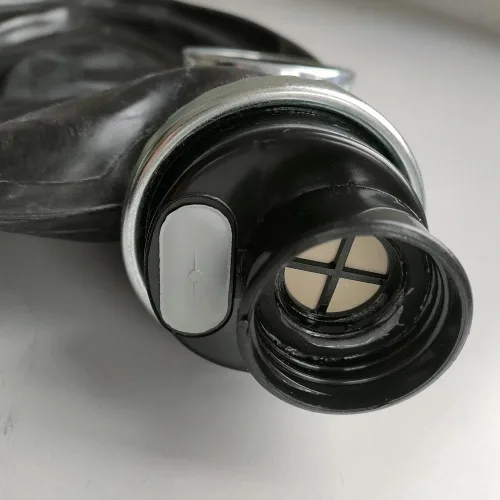 Vista 6 de ABWL Máscara de látex para cosplay, máscara steampunk de cara completa