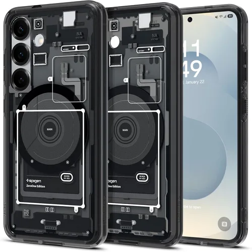 Vista 25 de Spigen Ultra Hybrid Metal Ring MagFit Diseñado para Funda Galaxy S24 Ultra (2024) [Protección de Grado Militar] Compatible con MagSafe - Blanco