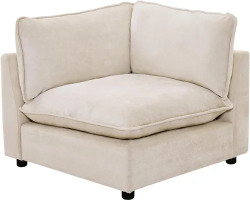 Vista 42 de Iroomy Oversized Modular Sectional Sofa, Chenille Cloud Couch, Deep Comfy Seat, 4-Seater Sofas, Couches, Living Room, Beige
