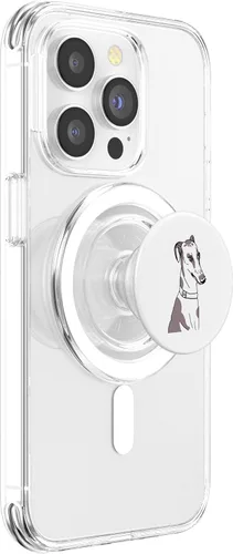Vista 3 de Whippet Dog Gift Tee Pedigree Dog PopSockets MagSafe PopGrip for iPhone