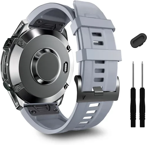 Vista 18 de ZPJPPLX Correa de silicona de ajuste rápido de 0.866 in compatible con Garmin Fenix 8 AMOLED 1.850 in/7 Pro/7/6 Pro/6/5 Plus/5, correas de repuesto