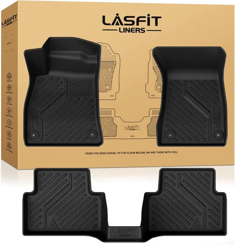 Vista 62 de LASFIT Alfombrillas para Freightliner Cascadia 2008-2017, protección para todo tipo de clima, revestimientos de automóvil de elastómero