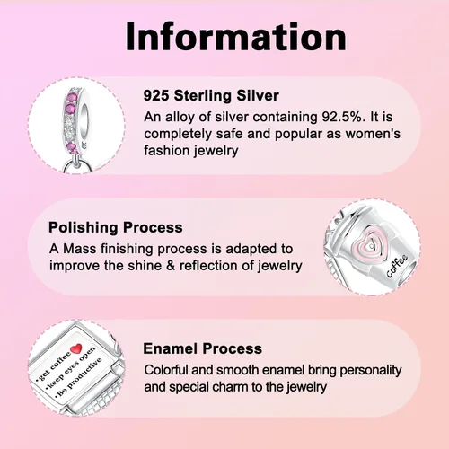 Vista 170 de Abalorios de plata de ley 925 con letras de la A ~ Z, para pulseras, collares, Día de San Valentín, Día de la Madre, joyería regalos para mujeres