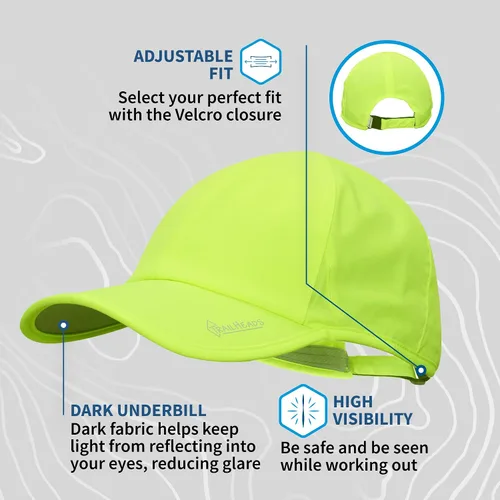 Vista 6 de TrailHeads Sombrero de correr para hombre con protección UV Sombreros deportivos de secado rápido para hombre Sombreros UPF 50 Sombreros