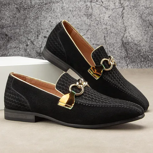 Vista 5 de Meijiana Mocasines ligeros para hombre, mocasines de vestir elegantes, transpirables, con borlas