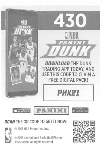 Vista 2 de 2020-21 Panini Stickers #430 Phoenix Suns Team Logo FOIL Official NBA Basketball Album Sticker Measuring 2.75 inch tall X 2 inches wide in Raw