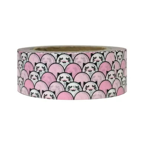 Vista 51 de Wrapables Cinta adhesiva Washi de patrones coloridos, bocetos de corazón