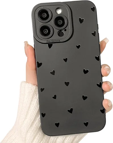 Vista 18 de Lovmooful Funda para iPhone 13 Pro Max, diseño negro, mariposas grandes Big Butterfly