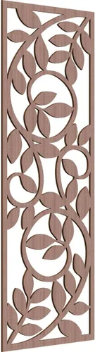 Vista 126 de 9 3/8"W x 24 3/8"H x 1/4"T Utica Decorativo Fretwork Madera Paneles de Pared, Abedul