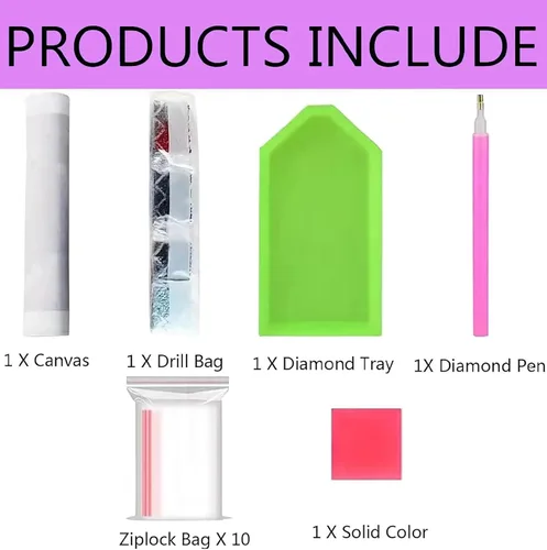 Vista 5 de Kit de pintura de diamantes con diseño de flores y luna para adultos, arte y manualidades redondas 5D para adultos principiantes, pinturas