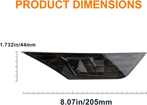 Vista 6 de Rui Xin 213 Kit de luz de marcador lateral frontal de bombilla LED de señal de giro compatible con Honda Civic Sedan/Coupe/Hatchback, reemplaza