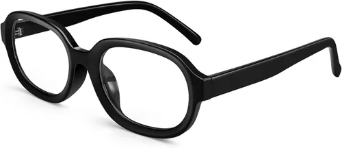 Vista 11 de Dollger Lentes ovalados de luz azul para mujeres y hombres, de gran tamaño, lindos retro de los años 90, grandes y elegantes con bloqueo de luz