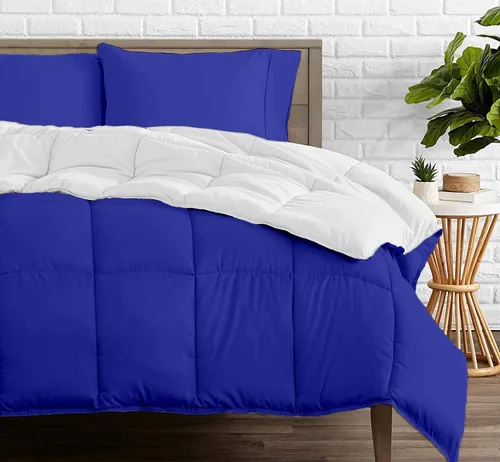 Vista 42 de Edredón reversible – Lujoso para todas las estaciones – 100% algodón orgánico tamaño individual XL de 68 x 92 pulgadas, 1 edredón alternativo