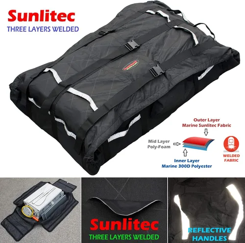 Vista 2 de Seamax Bolsa de almacenamiento y transporte plegable para barco inflable (casco), con tela Sunlitec, asas reflectantes