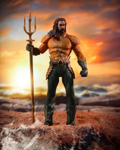 Vista 2 de McFarlane Toys - DC Multiverse Aquaman (Aquaman y El Reino Perdido) Figura de acción de 7 pulgadas