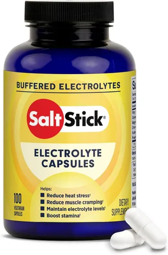 Vista 7 de SaltStick Electrolitos con cafeína - Pastillas de sal y electrolitos para correr, hidratación, alivio de calambres en las piernas, recuperación