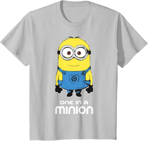 Vista 29 de Despicable Me Camiseta estampada Minions Bob One in A Minion Negro