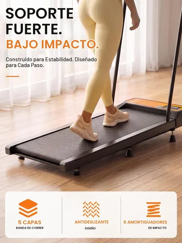 Vista 2 de RJOP Walking Treadmill Pad with Incline - Portable Under Desk Treadmill, Walking Pad with Handlebar, 2.5HP Low Noise, 2-in-1 Treadmill for Home