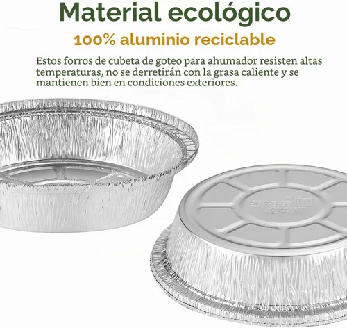 Vista 6 de Sartenes redondos de papel de aluminio de 7 pulgadas con tapas transparentes, paquete de 50 Apto para horno y congelador, diseño desechable, ideal