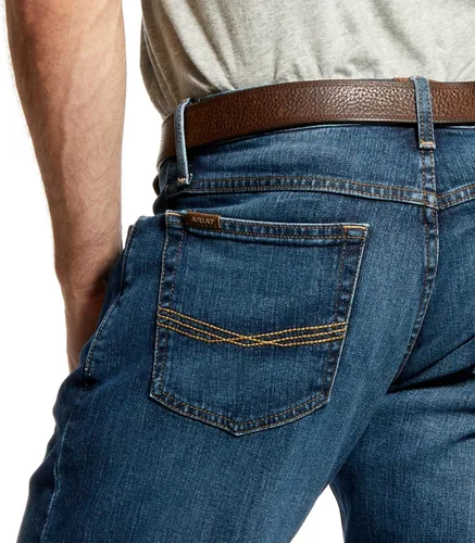Vista 4 de ARIAT M4 - Jeans de corte bajo para botas Jeans de ajuste relajado para hombre