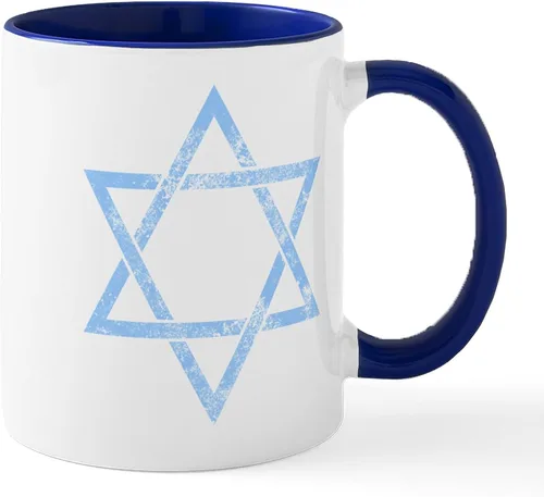 Vista 21 de CafePress STAR OF DAVID - Taza de café de cerámica (11.0 fl oz)