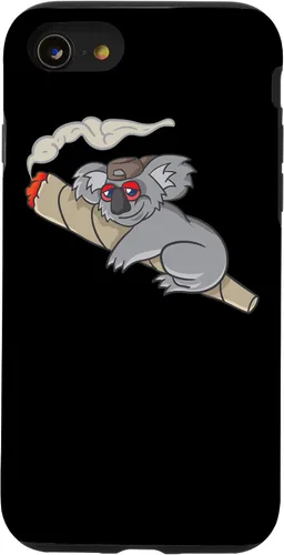 Vista 13 de iPhone 15 Koala fumar marihuana marihuana fumar marihuana Stoner Don't Care Bear Case