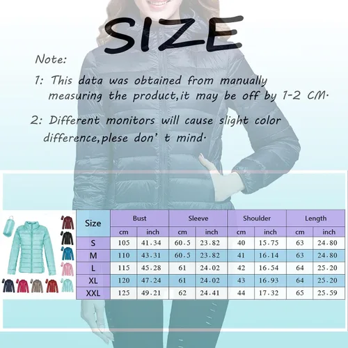 Vista 4 de jbyrvq Chaquetas acolchadas largas para mujer, para otoño e invierno, para otoño e invierno, chaqueta acolchada de algodón, abrigos largos