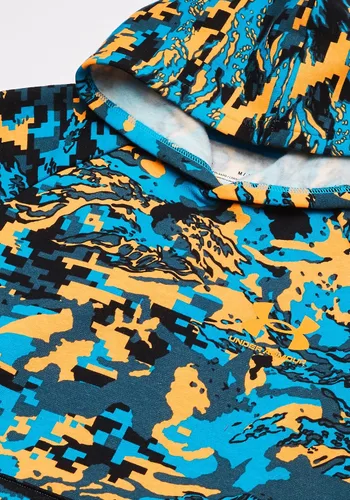 Vista 3 de Under Armour Rival Sudadera para niño ABC camuflada con forro polar y capucha