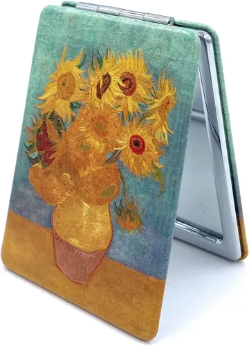 Vista 9 de Bonito espejo compacto de mano para niñas, espejo plegable para monederos, pequeño espejo de maquillaje, tamaño de bolsillo, espejo cosmético