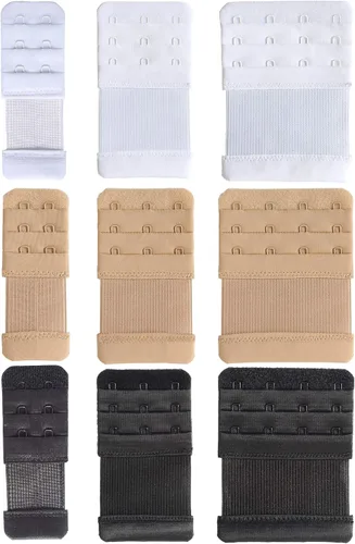 Vista 15 de SAMGU Extensores de brasier para mujer, 2 ganchos, 3 ganchos, 4 ganchos, 5 ganchos, 6 ganchos, correa de extensión de brasier elástica suave 2