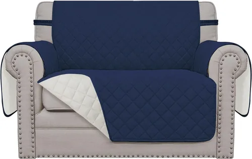 Vista 208 de Easy-Going - Funda reversible para sofá, resistente al agua, con varillas de espuma y correas elásticas, protector de muebles para mascotas y perros