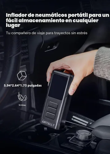 Vista 3 de Compresor de aire portátil para inflado de neumáticos, inflado rápido de 150 PSI, bomba de aire portátil para neumáticos