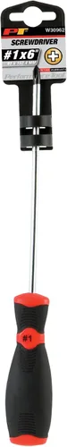 Vista 2 de Performance Tool W30962 Destornillador Phillips negro y rojo, #1 x 6 pulgadas