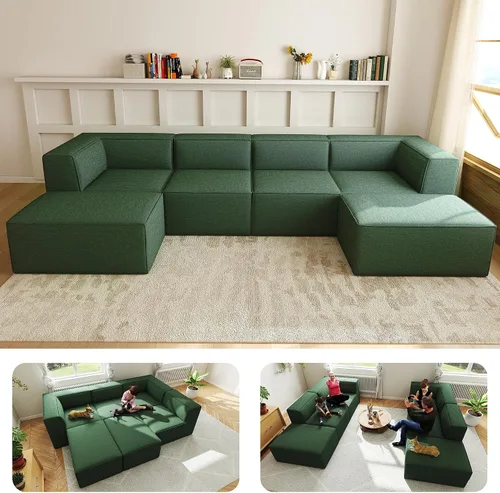 Vista 12 de Sofá biplaza de 70 pulgadas, sofás vintage de mediados de siglo, 2 asientos, piel sintética con marco de madera maciza, asiento profundo, 2
